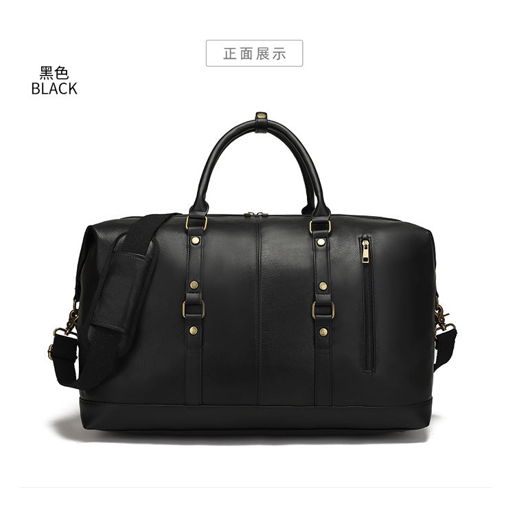 PU retro waterproof large capacity diagonal cross shoulder bag travel outdoor men and women laptop bags can be cu